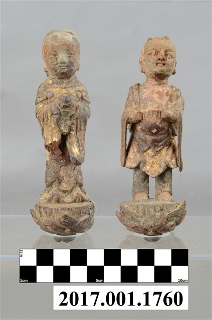 木雕善財龍女像組 (共3張)