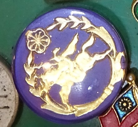 藍金色騎士紋圓形紀念徽章 (共4張)