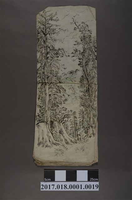 古城江觀繪《臺灣山林》 (共3張)