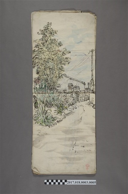 古城江觀繪《臺灣街景》 (共3張)