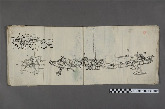 古城江觀繪《竹筏》 (共3張)