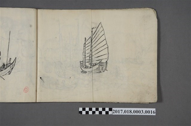 古城江觀繪《福船手繪圖》 (共2張)