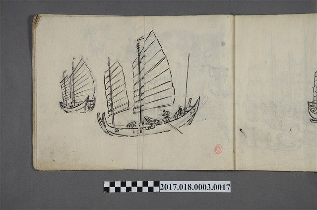 古城江觀繪《中式帆船》 (共2張)