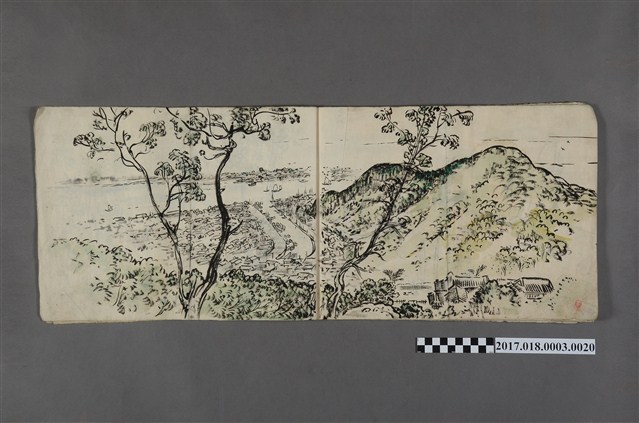 古城江觀繪《臺灣聚落鳥瞰》 (共3張)