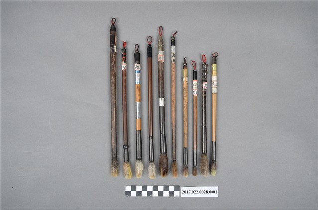 毛筆與毛筆捲簾組毛筆 (共4張)