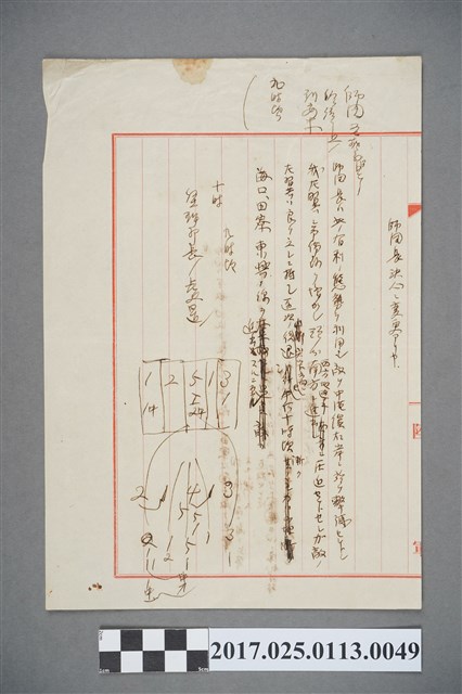 明治28年近衛師團在苗栗攻防戰施師團長的決心變更 (共2張)