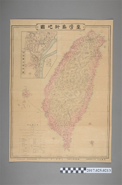 青木恒三郎〈80萬分之1臺灣島新地圖〉 (共2張)