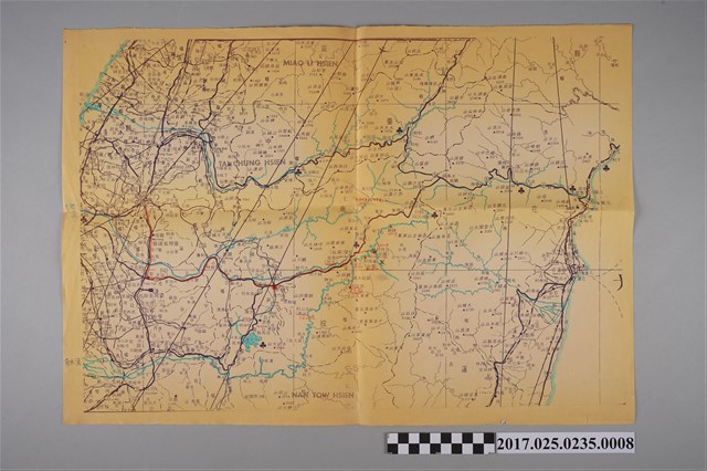 〈臺灣中部地域圖〉 (共2張)