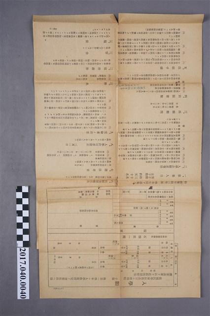 長崎師範學校本科入學者志願者簡章及入學申請表 (共2張)