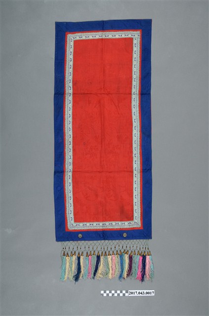 紅絲緞緹花門簾 (共2張)