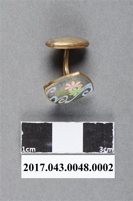 方形珐瑯袖扣 (共4張)