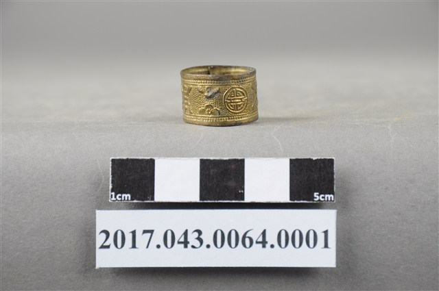 銅鍍金吉祥紋戒指 (共5張)