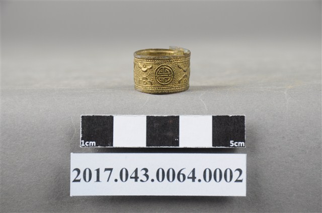 銅鍍金吉祥紋戒指 (共5張)