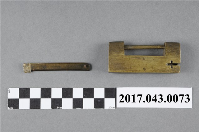 銅製廣鎖鑰匙組 (共3張)