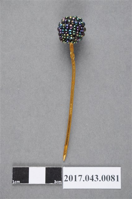 黑米珠球髮簪 (共4張)