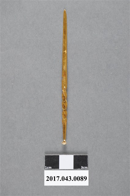 鎏金螺旋耳挖簪 (共4張)