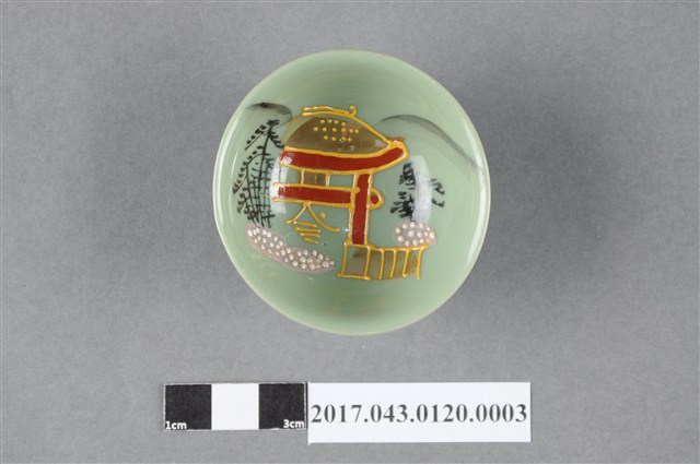 彩繪綠釉小酒杯 (共5張)