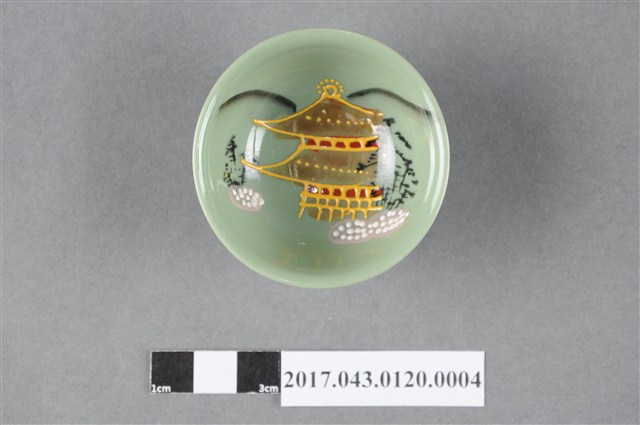 彩繪綠釉小酒杯 (共5張)