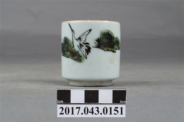 描金松鶴紋茶杯 (共7張)