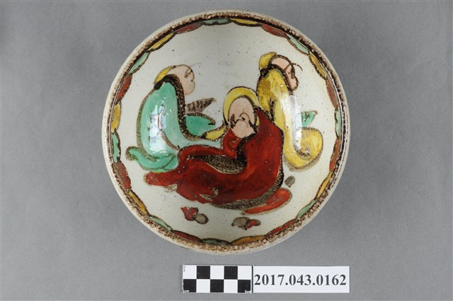 彩繪三翁紋碗 (共5張)