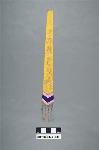 金黃絲緞花鳥紋劍帶 (共9張)