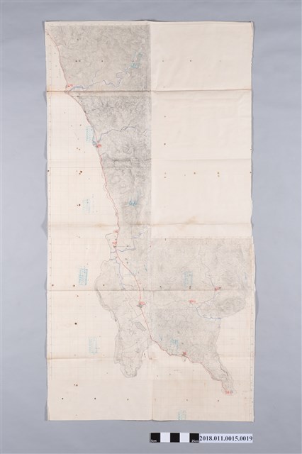 日治末期到戰後初期2萬5000分之1地形圖第16幅 (共2張)