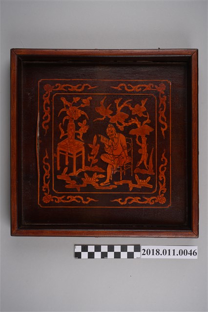 臺南北勢橫街陳瑞寶製茄苳入石榴技法製作木盤2 (共3張)