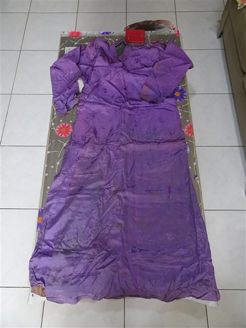 紫綢地花葉紋緹花男長袍 (共7張)