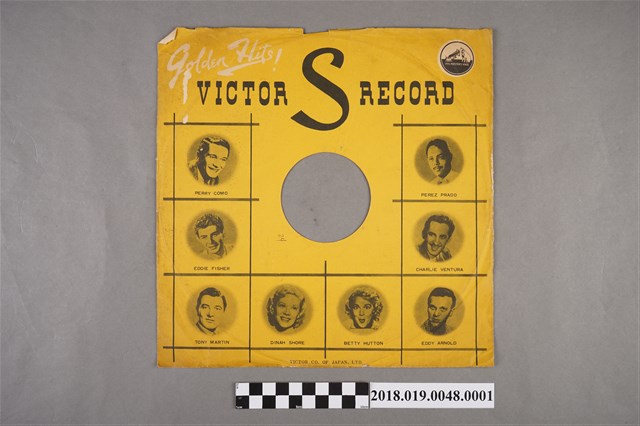 日本勝利唱片公司發行編號S-6010《勝利25週年爵士鼓布吉舞曲(克魯帕＆埃爾德里奇)吉恩克魯帕三人爵士演奏：第一樂章 狐步、第二樂章 狐步》唱片封套 (共2張)