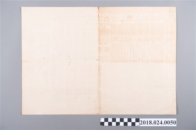 戰後台南安平地區擇日館命書 (共1張)