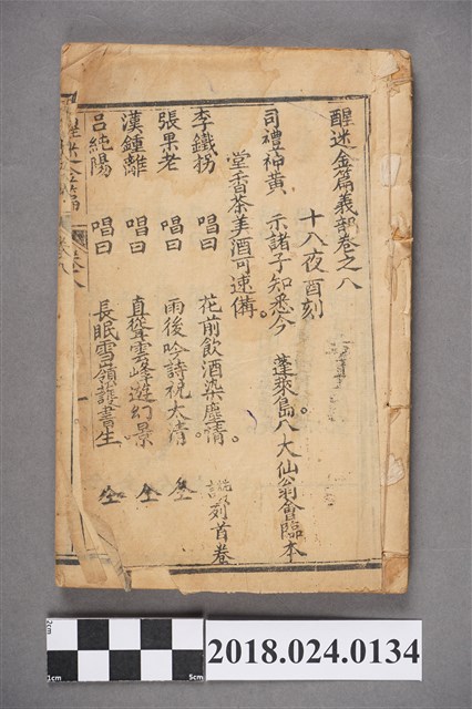 醒迷金篇卷八 (共3張)