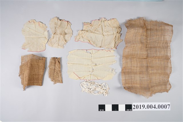 粗麻白苧布塊組 (共2張)