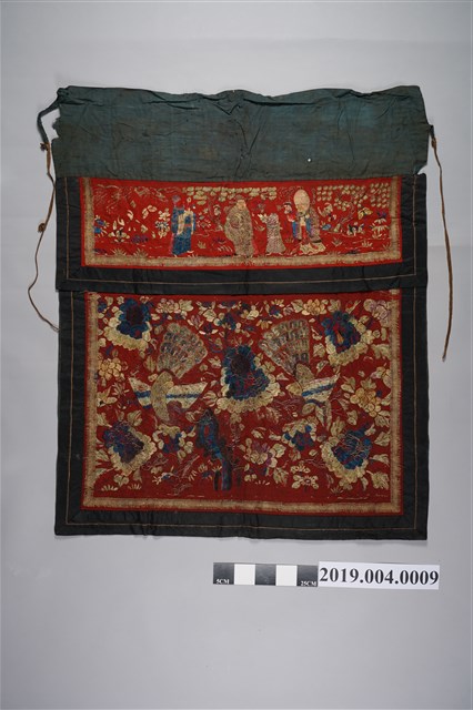 福祿壽與雙鳳戲牡丹盤金繡桌裙 (共2張)