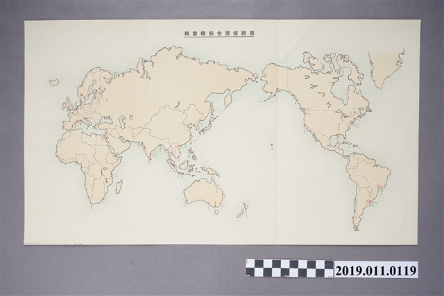 精製樟腦世界販路圖 (共3張)