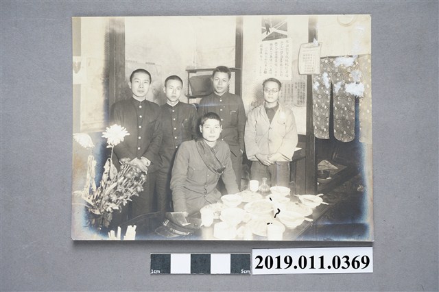 日治時期入伍生與同學合影 (共3張)