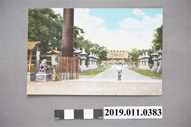 臺南神社前行禮明信片 (共4張)