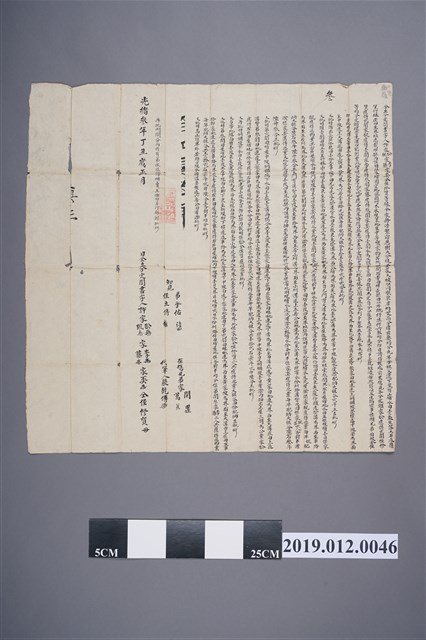 許家仝立分定鬮書 (共2張)