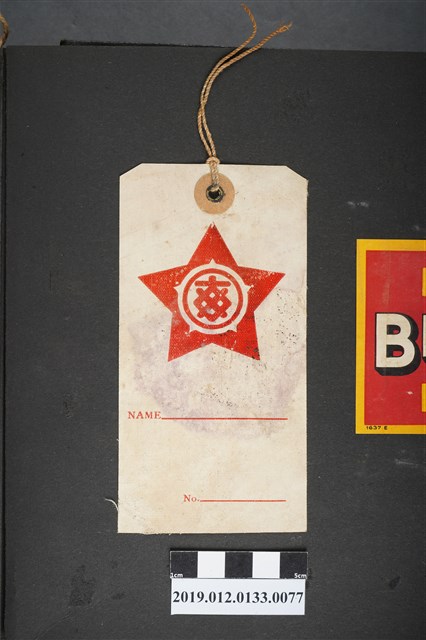 星星形狀飯店行李吊牌 (共2張)