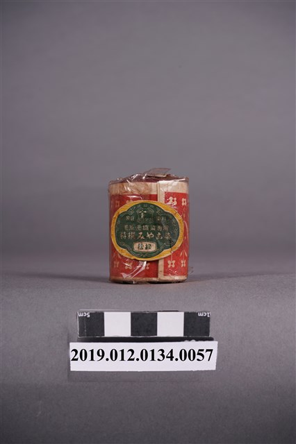 日治時期家庭染料松綠色料罐 (共5張)