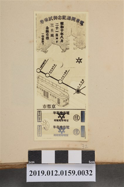 電車開通紀念御試乘卷 (共2張)