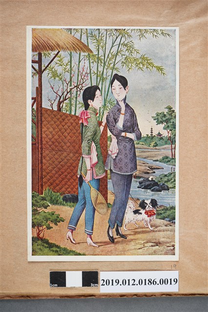 兩個女人與狗 (共2張)