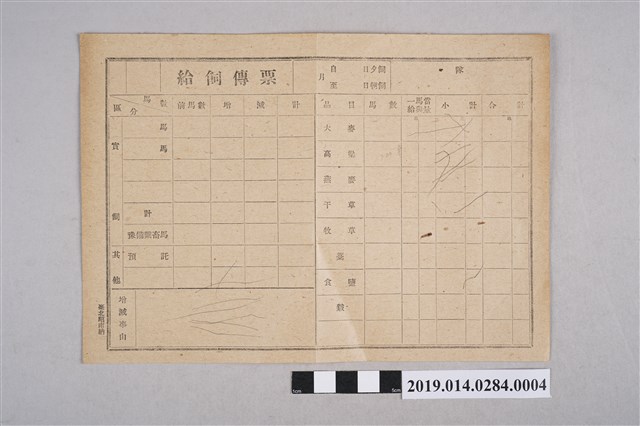 給飼傳票3 (共2張)