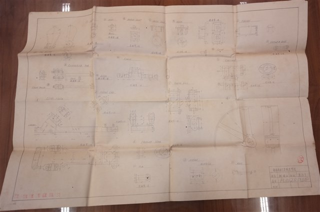 柯瑞山繪〈柱塞泵設計圖 〉 (共6張)