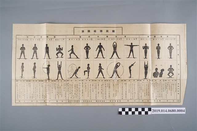 〈國民體操圖解 第1表〉 (共2張)