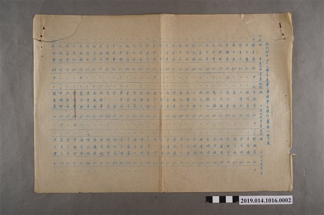 新化初中四十八學年度第一學期學生操行審查一覽表（1-3年級）第2頁 (共2張)