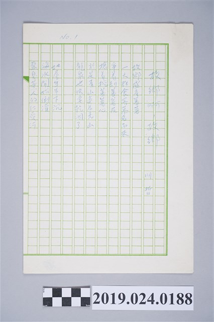 柯旗化詩作〈故鄉啊，故鄉〉複寫稿 (共2張)