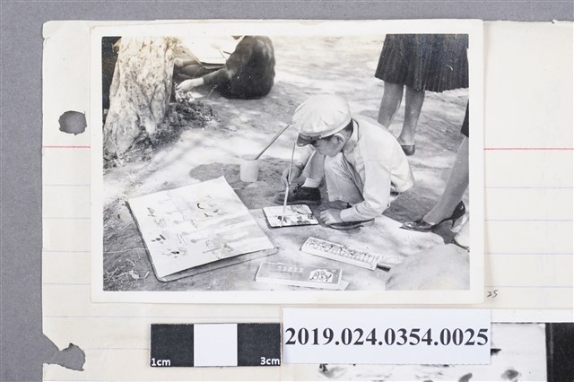 柯旗化長子柯志明參加寫生比賽 (共2張)