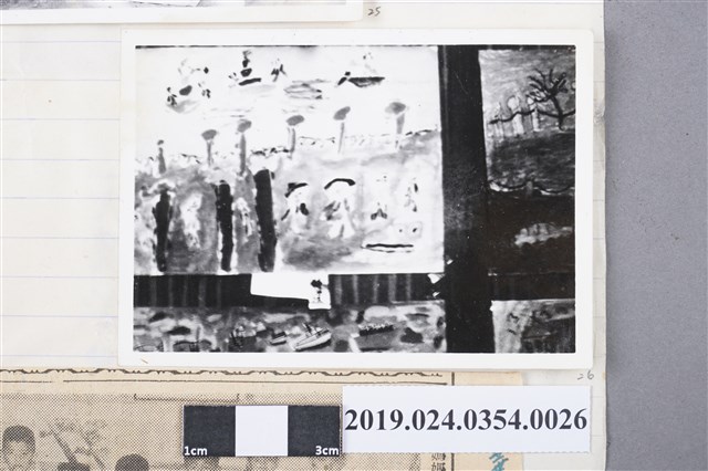 柯旗化長子柯志明寫生比賽得獎作品翻拍 (共2張)