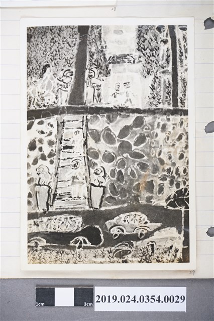 柯旗化長子柯志明送給柯旗化的畫作照片 (共2張)