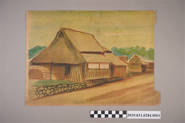 日本教育畫劇株式會社《軍神之母》紙芝居1 (共4張)